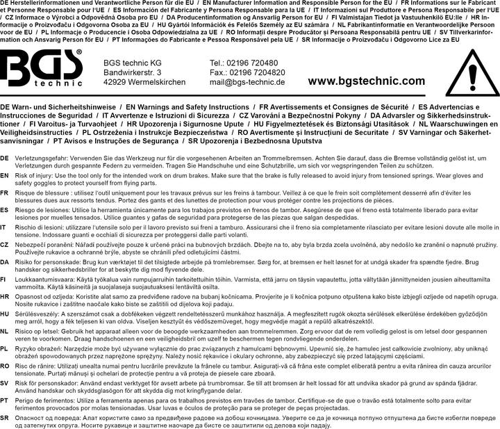 Produktbild BGS Bremstrommel-Werkzeug-Satz