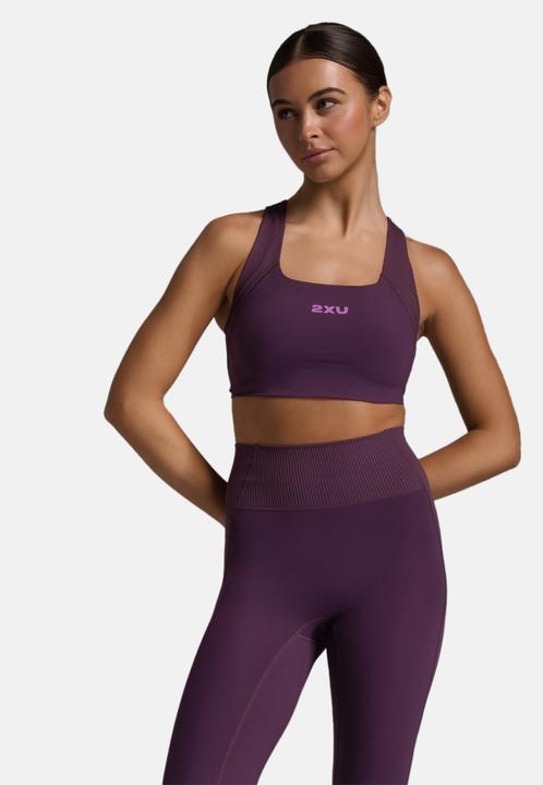 Actual product image 2XU Robbed Longline Low Impact Bra (L)