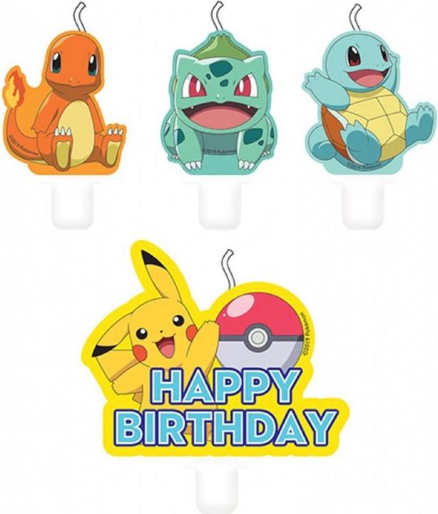 Image du produit Amscan Bougies Pokémon (4 x)