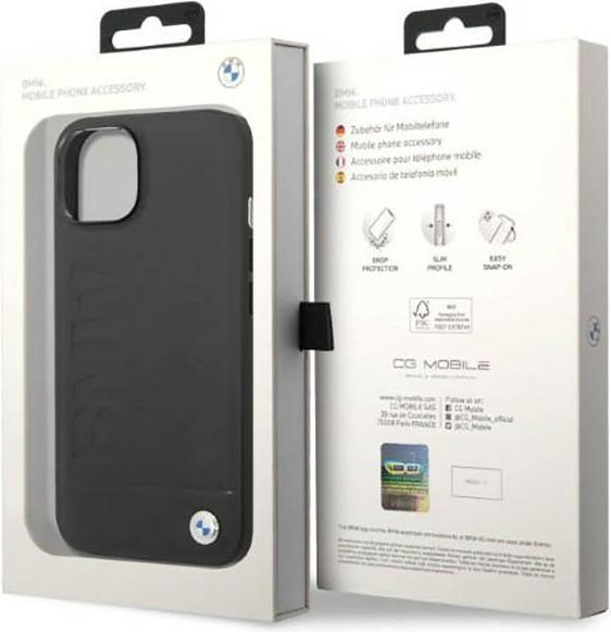 Actual product image BMW Case BMHMP14MSLLBK iPhone 14 Plus 6.7" czarny/black hardcase Signature Logo Imprint Magsafe (Apple iPhone 14 Plus)