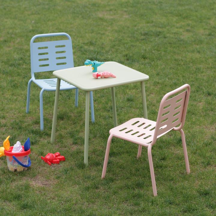 Image du produit Casa.Pro Kindersitzgruppe Etroubles 3-tlg. Stahl Mehrfarbig