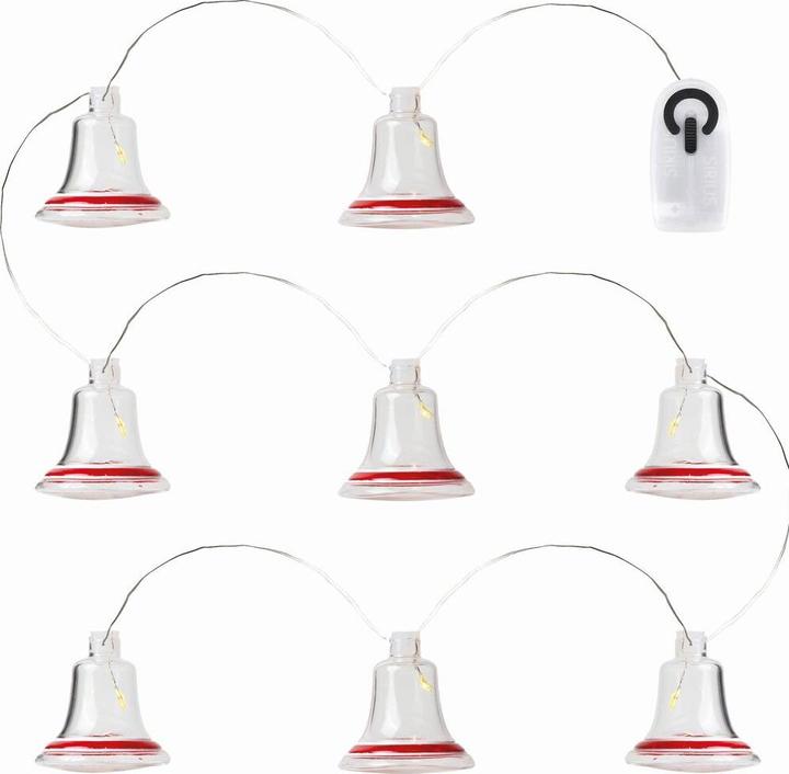 Image du produit Sirius Guirlande lumineuse de Noël Cloche Tiffany, 8 × lampes (1.05 m)