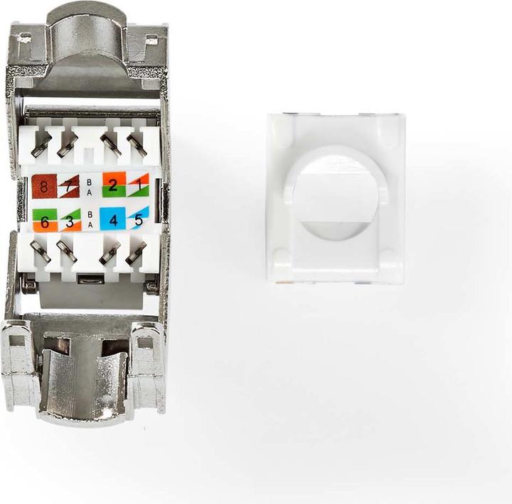 Image du produit Nedis Keystone | CAT7 | RJ45 femelle | S/FTP | Métal | Boîte (Module Keystone)