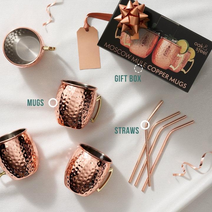 Actual product image Oak & Steel Moscow Mule (5 dl, 4 x, Moscow Mule mug)