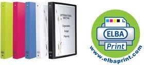 Actual product image Elba Presentation ring binder POLYVISION, 30 mm, assorted made of PP, DIN A4, 4-ring zip mechanism (A4, 30 mm, 12 Piece)
