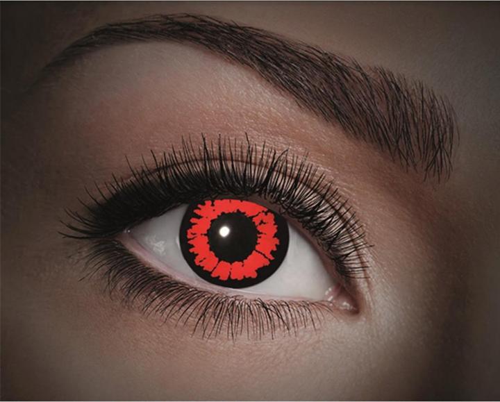 Fasnacht UV-Kontaktlinsen red Animal (Rot)