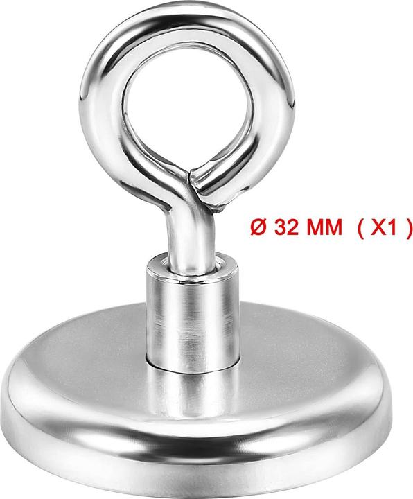 Actual product image Swissdetector Very powerful eye magnets - 35 kg - Ø 32 MM ( X1 )