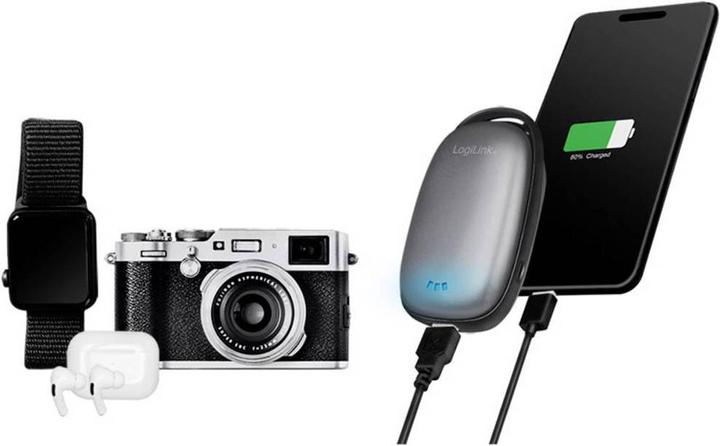 Actual product image LogiLink Mobile auxiliary battery and hand warmer