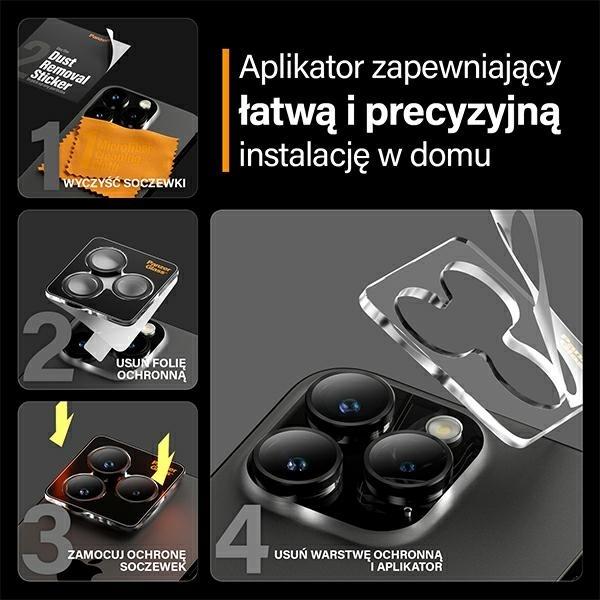 Actual product image PanzerGlass Hoops Camera Lens Protector (1 Piece, Apple iPhone 15 Pro, Apple iPhone 15 Pro Max)