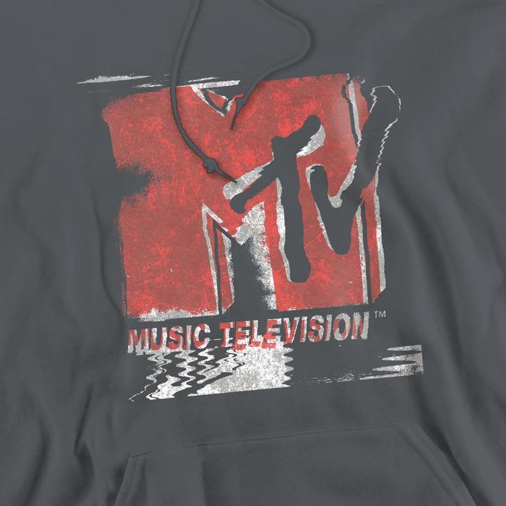 Immagine prodotto MTV Felpa con Cappuccio Logo Slavato Uomo (L)
