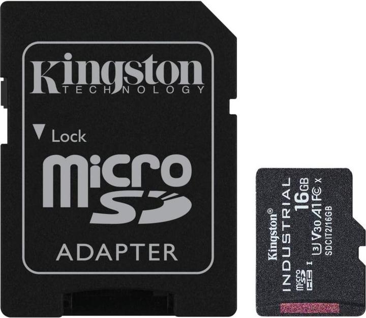 Produktbild Kingston microSDHC Industrial (16 GB, microSDHC, U3, UHS-I)