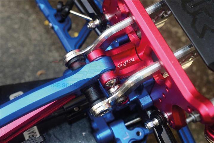 Actual product image GPM aluminium mounting for rear upper chassis brace black arrma kraton, tali, typh, outca,notor,l