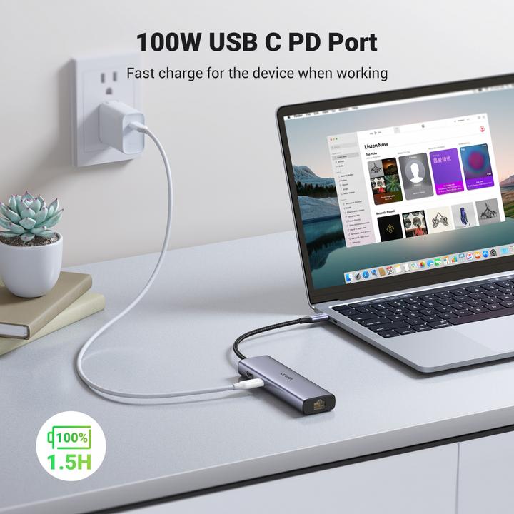 Actual product image Ugreen USB Hub 3.0 (USB-C, 5 Ports)