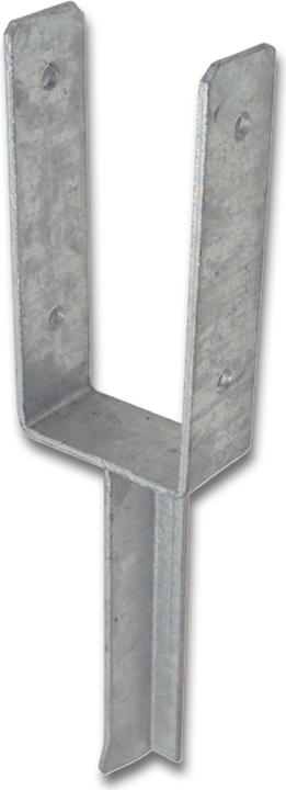 Produktbild GAH U-Pfostenträger ETA-10/0210 91x200x200x50mm feuerverzinkt mit Betonanker aus T-Eisen (1 Stk.)