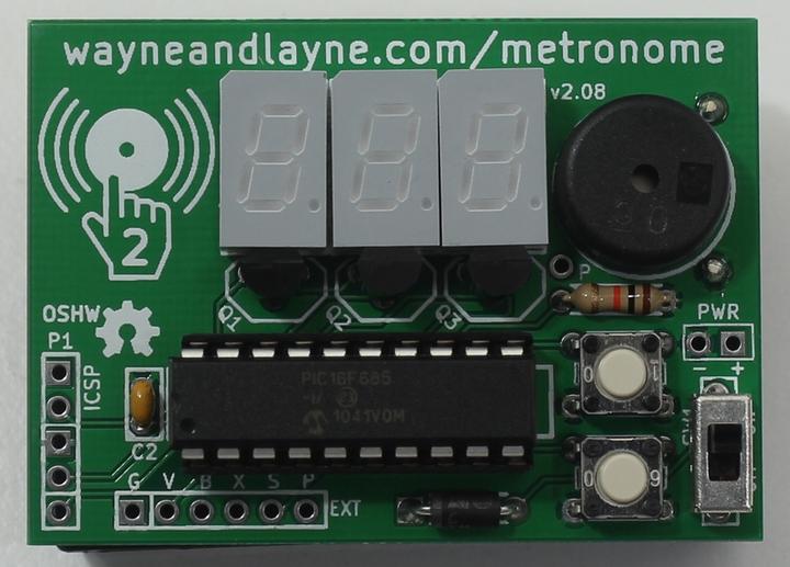 Actual product image Play-Zone Wayne and Layne Tap Tempo Metronome (Electronics kit)