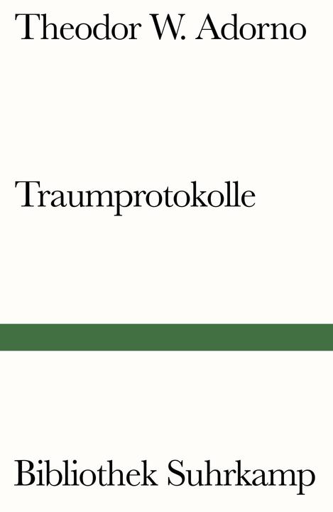 Produktbild Traumprotokolle (Deutsch, Theodor W. Adorno, 2018)