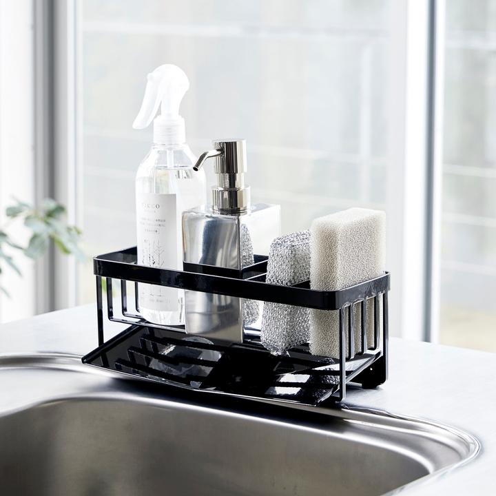 Actual product image Yamazaki Sink organiser with drain TOWER