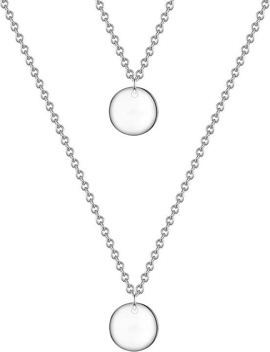 Immagine prodotto Glanzstücke München Cerchio da donna in argento sterling 45,0 cm di lunghezza base + 5,5 cm di estensione - 31530 (Argento, 45 - 50,5 cm)