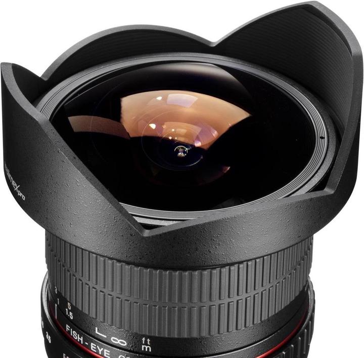 Produktbild Walimex pro Pro Objektiv 8mm, f/3.5 II VDSLR Fisheye, Nikon (Nikon F, Micro Four Thirds, APS-C / DX)
