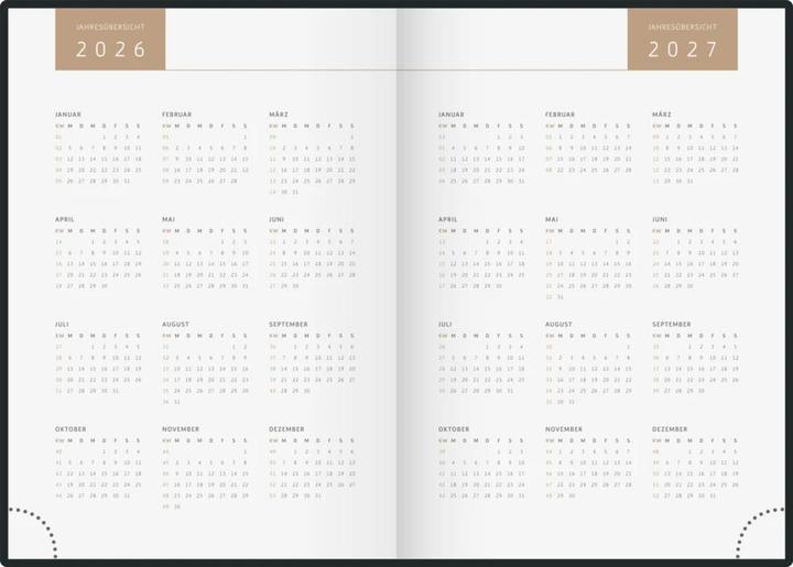 Actual product image Ridoide rido idé Tagesagenda Design Line Monstera Blume, 2026, Nude (148 x 210 mm, German)