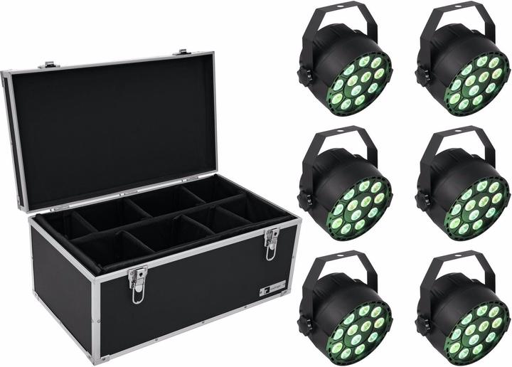Image du produit Eurolite Set 6x LED PARty TCL Spot + Case TDV-1