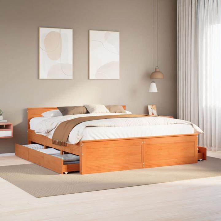 Immagine prodotto VidaXL Letto senza materasso con testiera (200 x 200 cm)