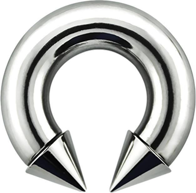 Produktbild Star Piercing Circular Barbell Innengewinde silber mit zwei Cones (Chirurgenstahl 316L, ohne Messing)