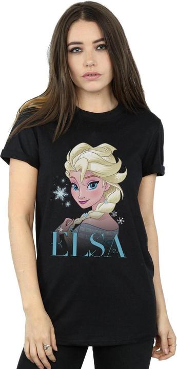 Immagine prodotto Disney Frozen Elsa Snowflake Portrait Maglietta Ampia Donna (4XL)