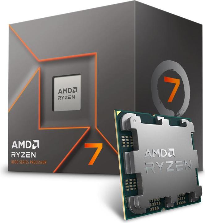 Actual product image AMD Ryzen 7 8700F (AM5, 4.10 GHz, 8 -Core)