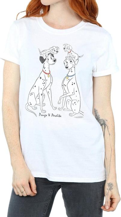 Immagine prodotto 101 Dalmatians Maglietta da donna/ragazzo in cotone Pongo And Perdita (S)