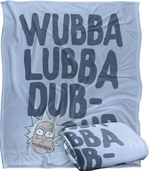 Produktbild Rick And Morty Decke Wubba Lubba Dub Dub (152 x 127 cm)