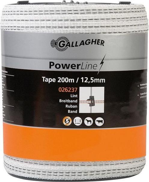 Immagine prodotto Gallagher Bande plastique blanc 10 mm x 200 m (12.50 mm)