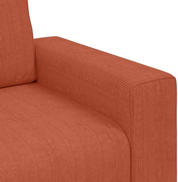 Image du produit VidaXL Fauteuil Rouge Orange 60 cm Tissu velours côtelé