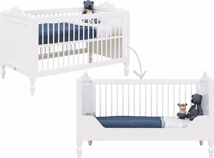 Produktbild Bopita Set 3-teilig Belle mit Gitterbett 70x140 Weiss