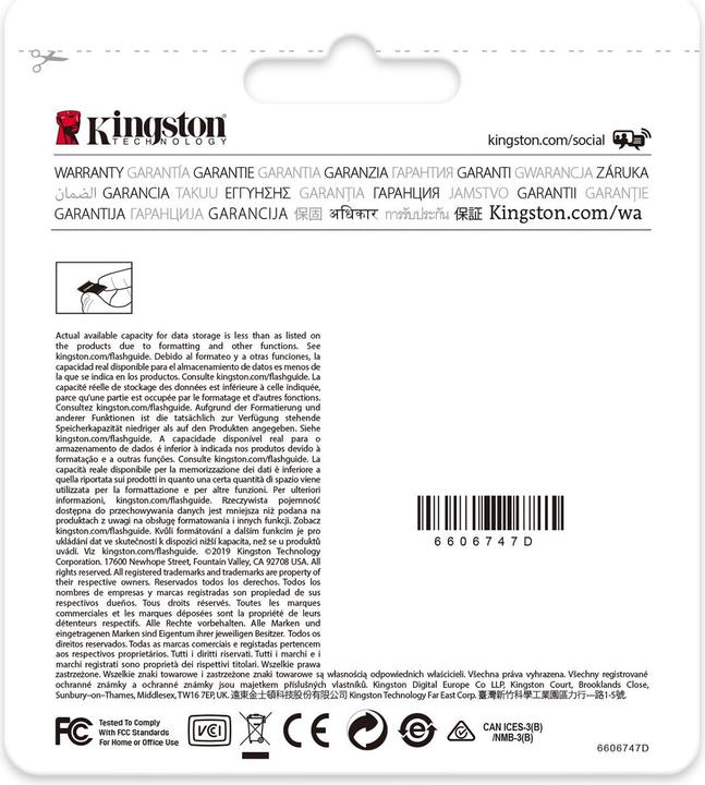 Produktbild Kingston Endurance microSDXC Card 64GB (64 GB, microSDXC, U1, UHS-I)