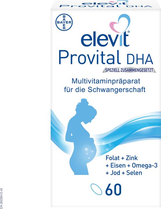 Elevit Provital Complex + DHA (60 Stück, Kapseln, 118 g)