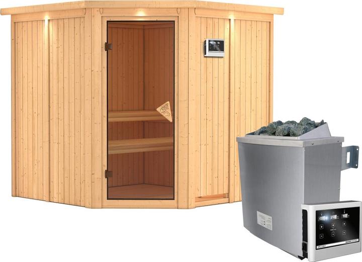 Actual product image Karibu Jarin with roof wreath (9 KW external control)