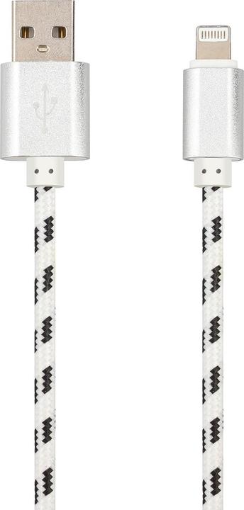 Produktbild JTI Lightning-auf-USB-Ladekabel, gewebt - 2 m (2 m)