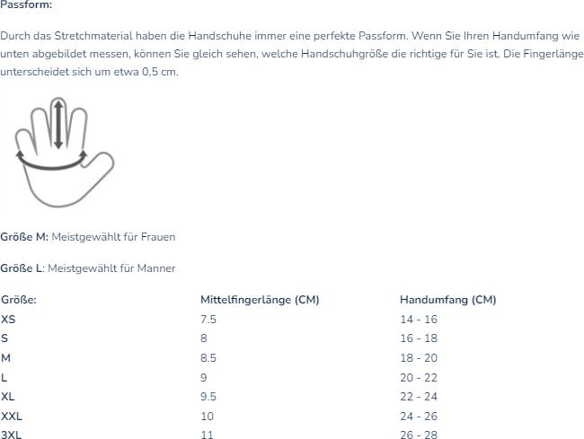 Nährwerte und Zutaten Bertschat Elektrische Unterziehhandschuhe Pro Dual Heating (L)