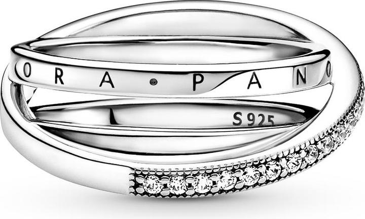 Immagine prodotto Pandora Anello Crossover Pavé Triple Band (56, 925 Argento)
