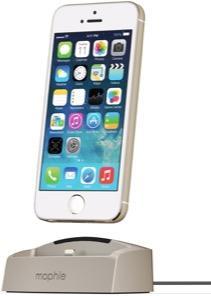 Image du produit mophie Desktop Charging Dock pour tous les iPhone 5/5S/5C & iPhone 6 (10 W)