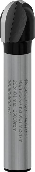 Image du produit Bosch Professional Zubehör Fraise à chanfreiner, 1/4", R1 4,7 mm, D 9,5 mm, L 9,2 mm, G 45 mm