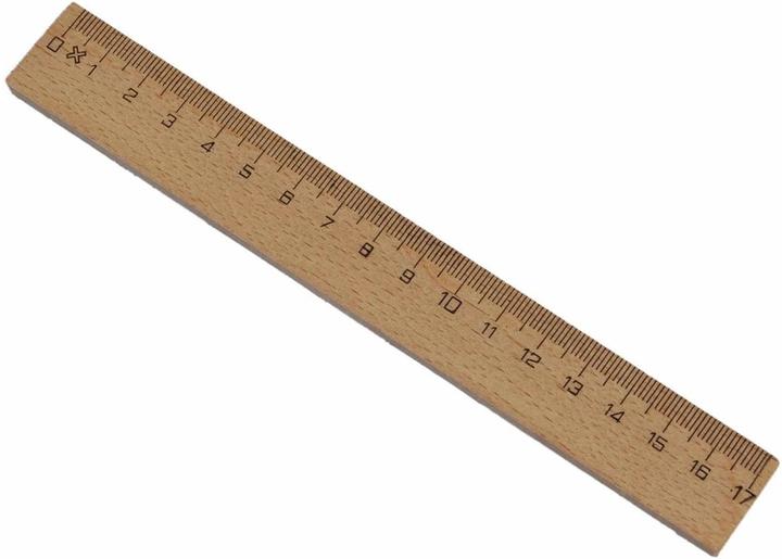 La Mia! Lineal aus Holz, 17 cm (17 cm)
