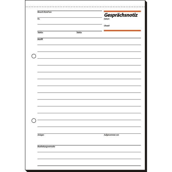 Produktbild Sigel Gesprächsnotizen (50 x)