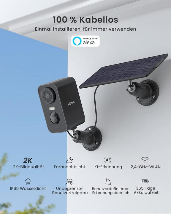 Immagine prodotto IeGeek Überwachungskamera mit PIR-Bewegungserkennung