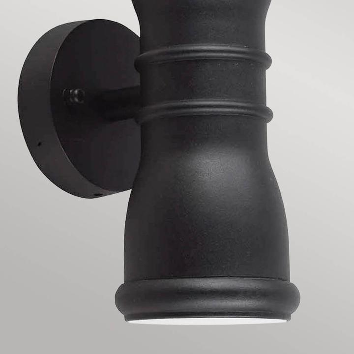 Produktbild Elstead Lighting Malvern LED Aussen-Wandleuchte GU10 2-fach Schwarz IP44 (1 x)
