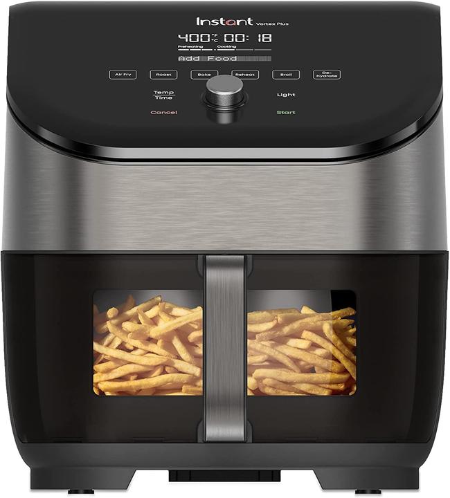 Image du produit Instant Vortex Plus ClearCook OdourErase RVS 5,7 litres (6 Qt) 6-en-1 airfryer frituren roosteren grillen