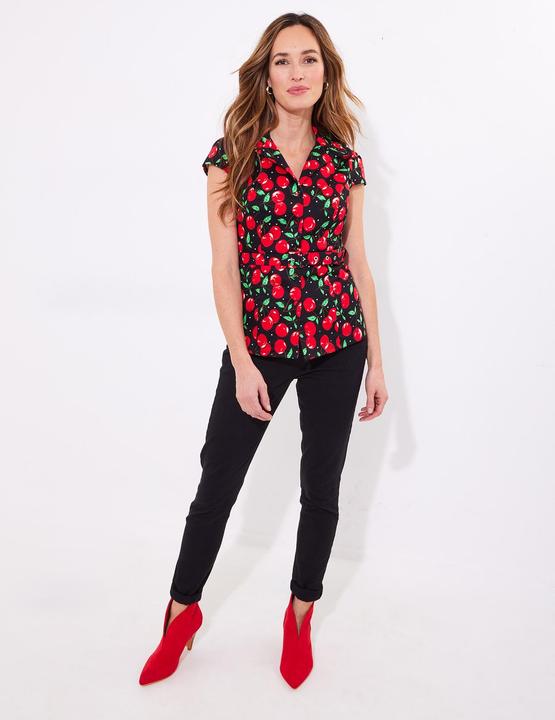 Actual product image Joe Browns Cherry Vintage Belted Top (42)