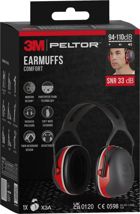 Produktbild 3M Peltor Kapselgehörschutz X3A SNR 33 dB (1 x)