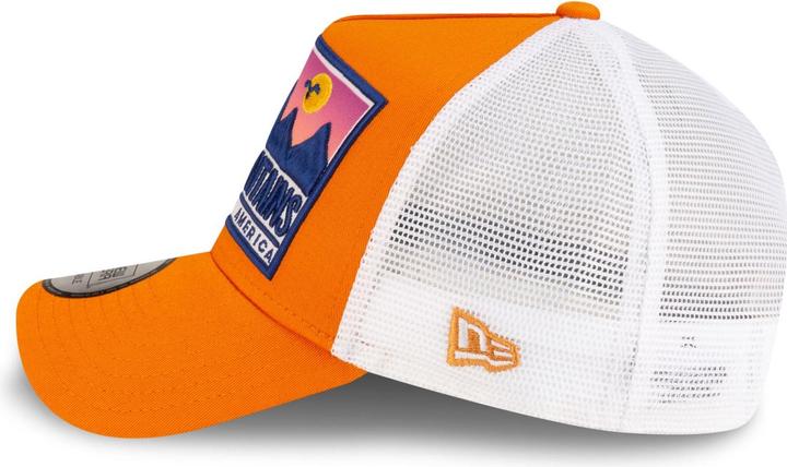 Actual product image New Era 9Forty A-Frame Trucker Cap - Rocky Mountains Orange (One size)
